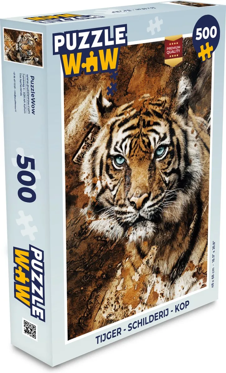 PuzzleWow Tijger Legpuzzel 500 Stuks