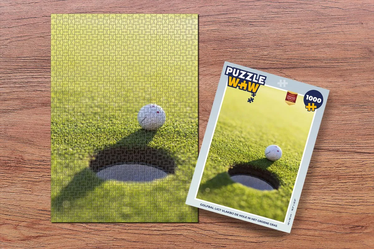 PuzzleWow Legpuzzel 1000 Stuks - Golfbal Multicolor