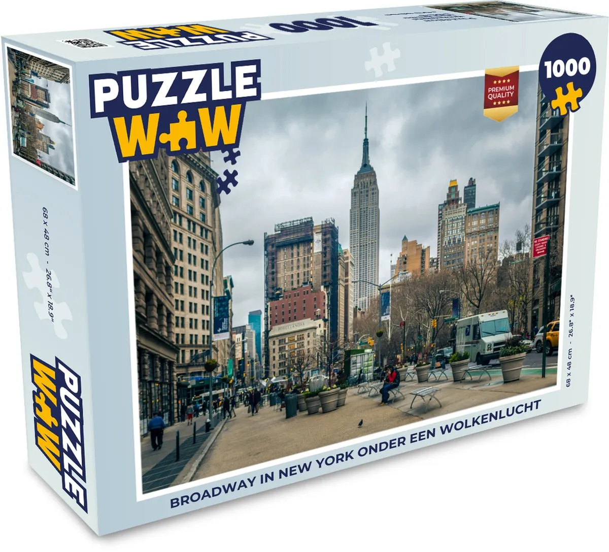 PuzzleWow New York Empire State Building Legpuzzel 1000 Stuks