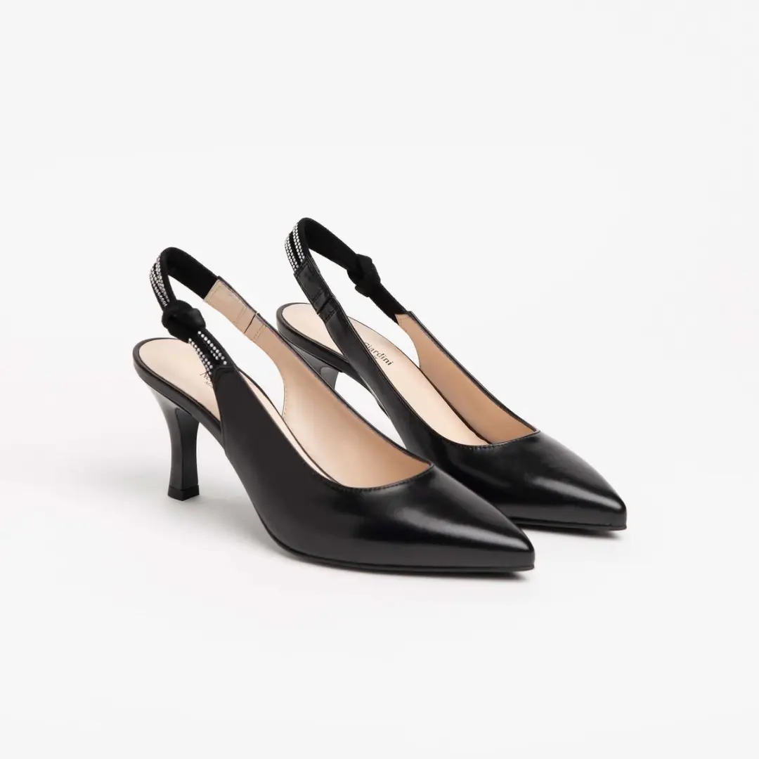 Scarpe Con Tacco Nerogiardini Nappa Pandora Nilo Tpu Fonte