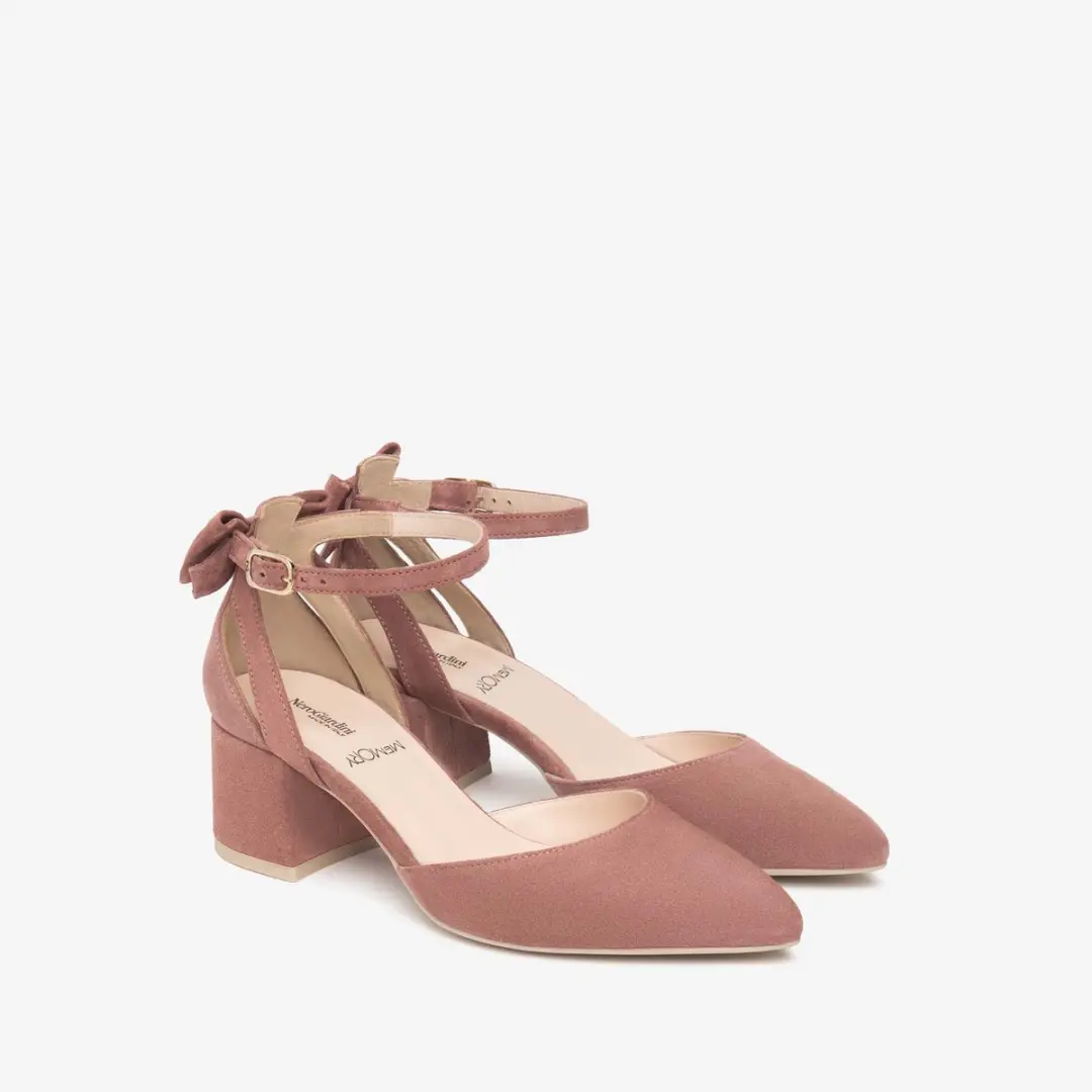Hoge Hakken Nerogiardini Velour Rosa Tpu Tenna Naturale