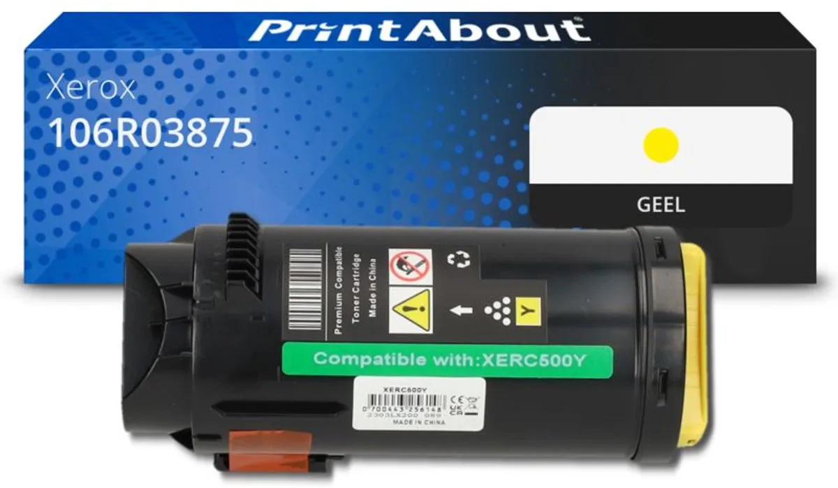 PrintAbout Toner 106R03875 Geel - 10.000 pagina's