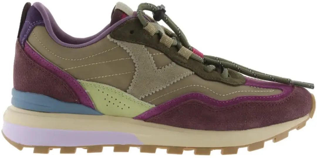 Victoria Luna Nylon Suède Sneakers