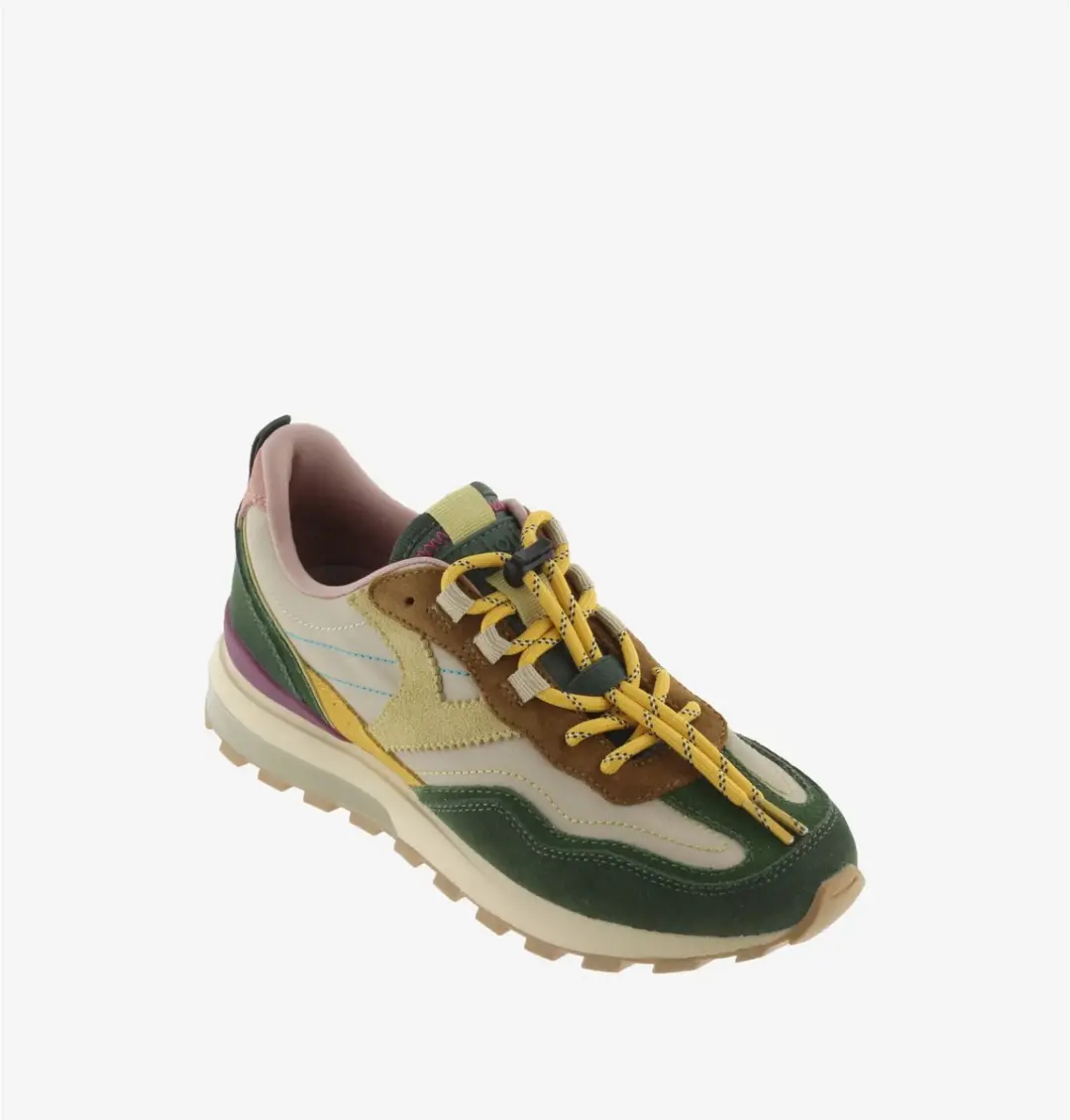 Victoria Luna Nylon Suède Sneakers - Kaki - afbeelding 4 van 4