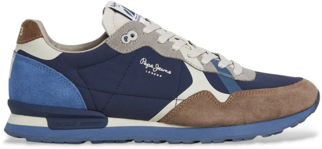 Pepe Jeans Brit Prints Leren Sneakers