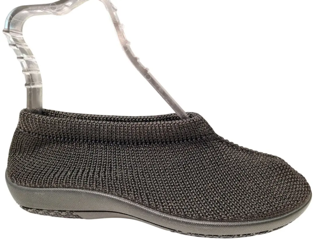 Q Fit Julia Zwarte Dames Pantoffels