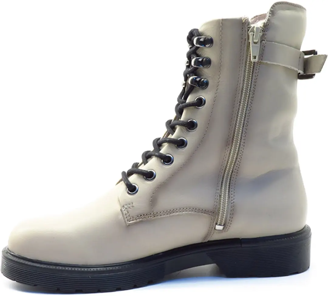 AQA Shoes A8806 Enkellaarzen Taupe - afbeelding 2 van 6
