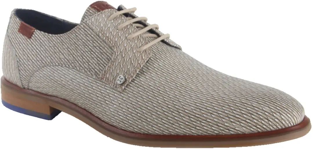 Berkelmans Oran Light Brown Print 203E Nette veterschoenen - Beige - afbeelding 5 van 5