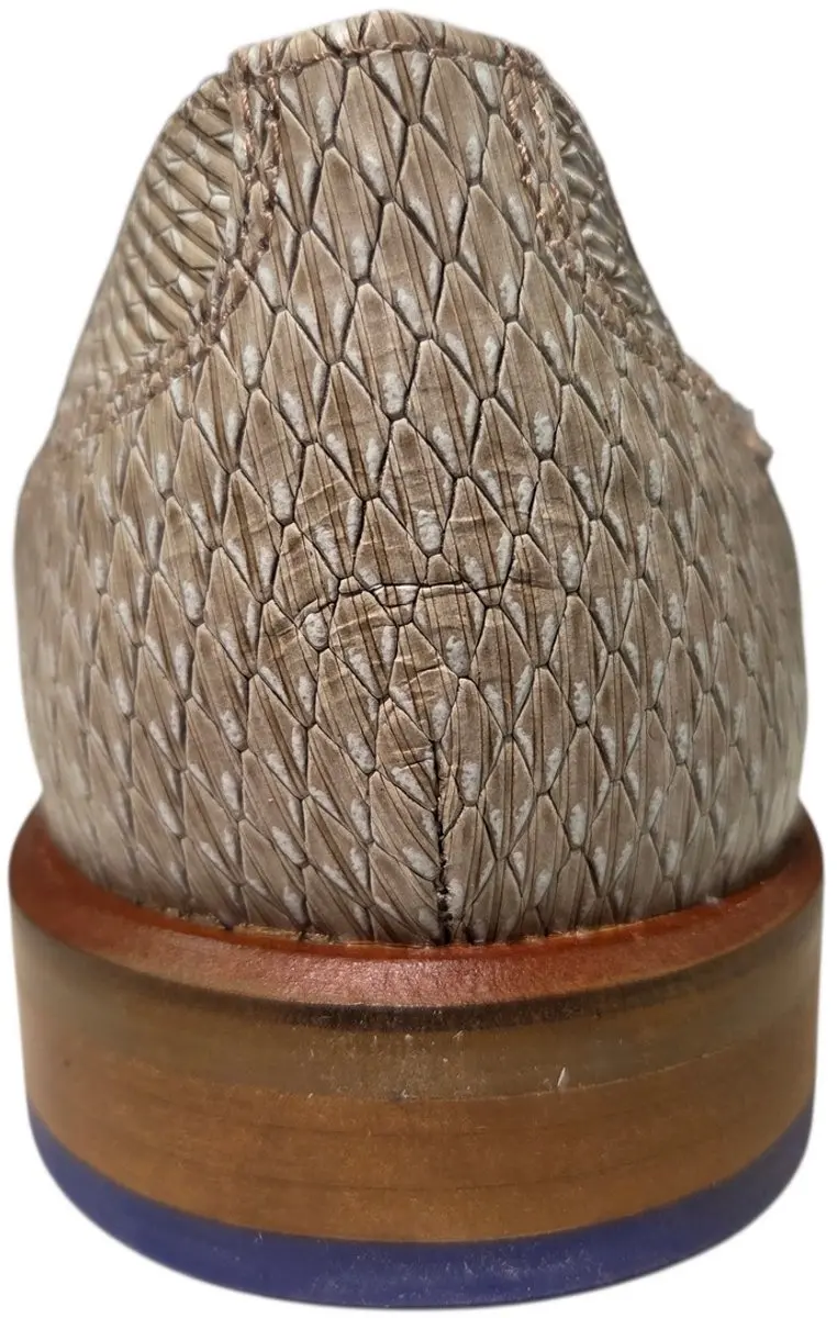 Berkelmans Oran Light Brown Print 203E Nette veterschoenen - Beige - afbeelding 3 van 5