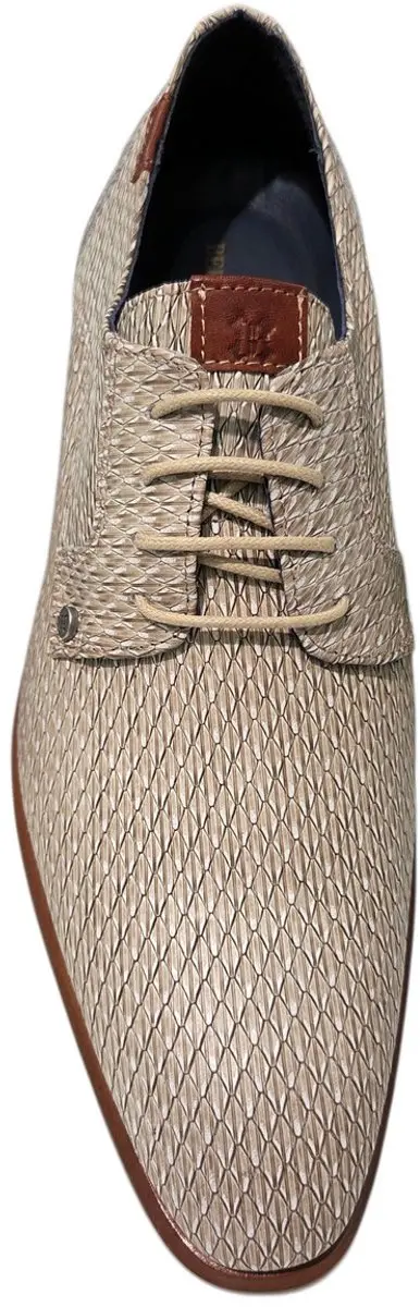 Berkelmans Oran Light Brown Print 203E Nette veterschoenen - Beige - afbeelding 2 van 5