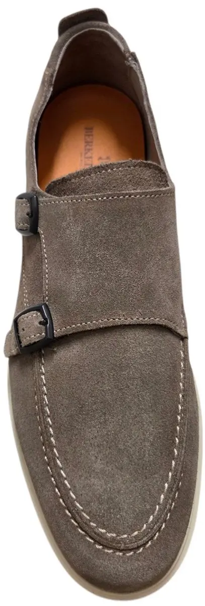 Berkelmans Zonda Dodo Instappers Taupe Suede Heren - afbeelding 2 van 4
