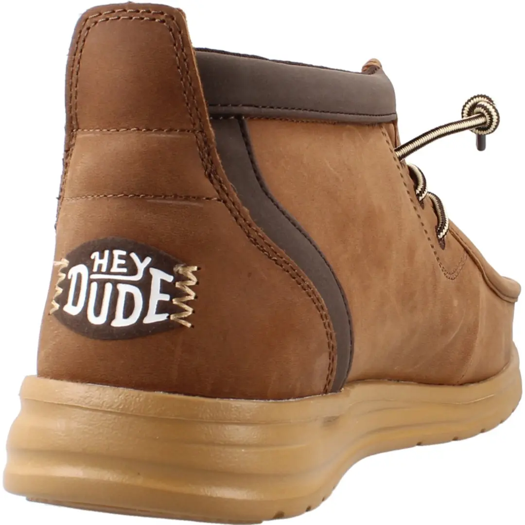 Hey Dude Wally Mid Gripr Leather Bruin - afbeelding 3 van 4