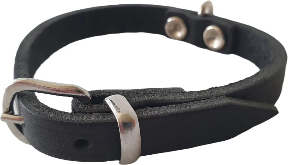 Flamingo Seattle Halsband - Zwart XS 18-21cm