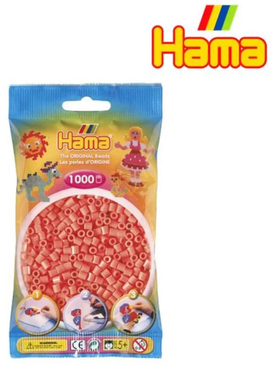 Hama Strijkkralen Pastelrood - 1000 Stuks