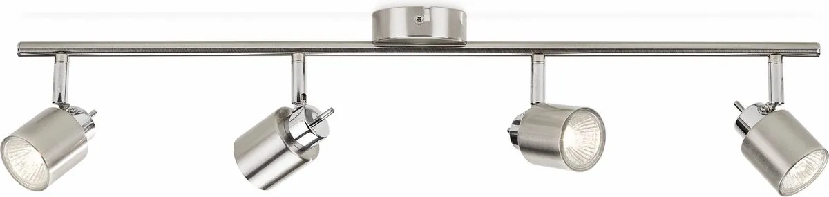 Philips Meranti Opbouwspot 4x GU10 - Mat Chroom - Warmwit