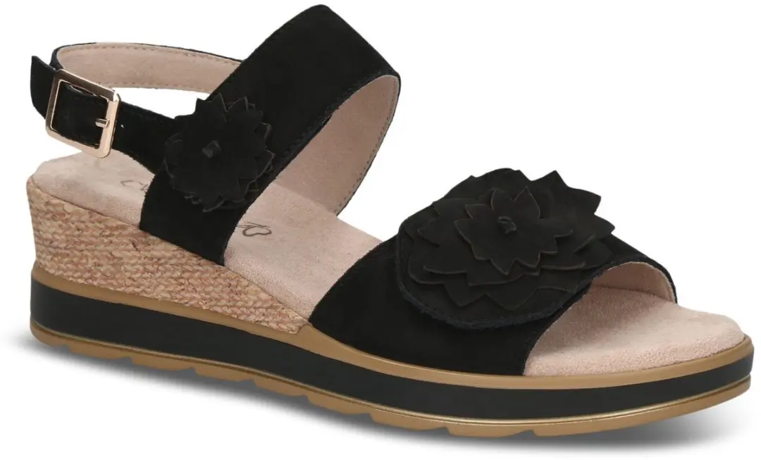 CAPRICE art 9-28711-46 008 sandaal ZWART dames