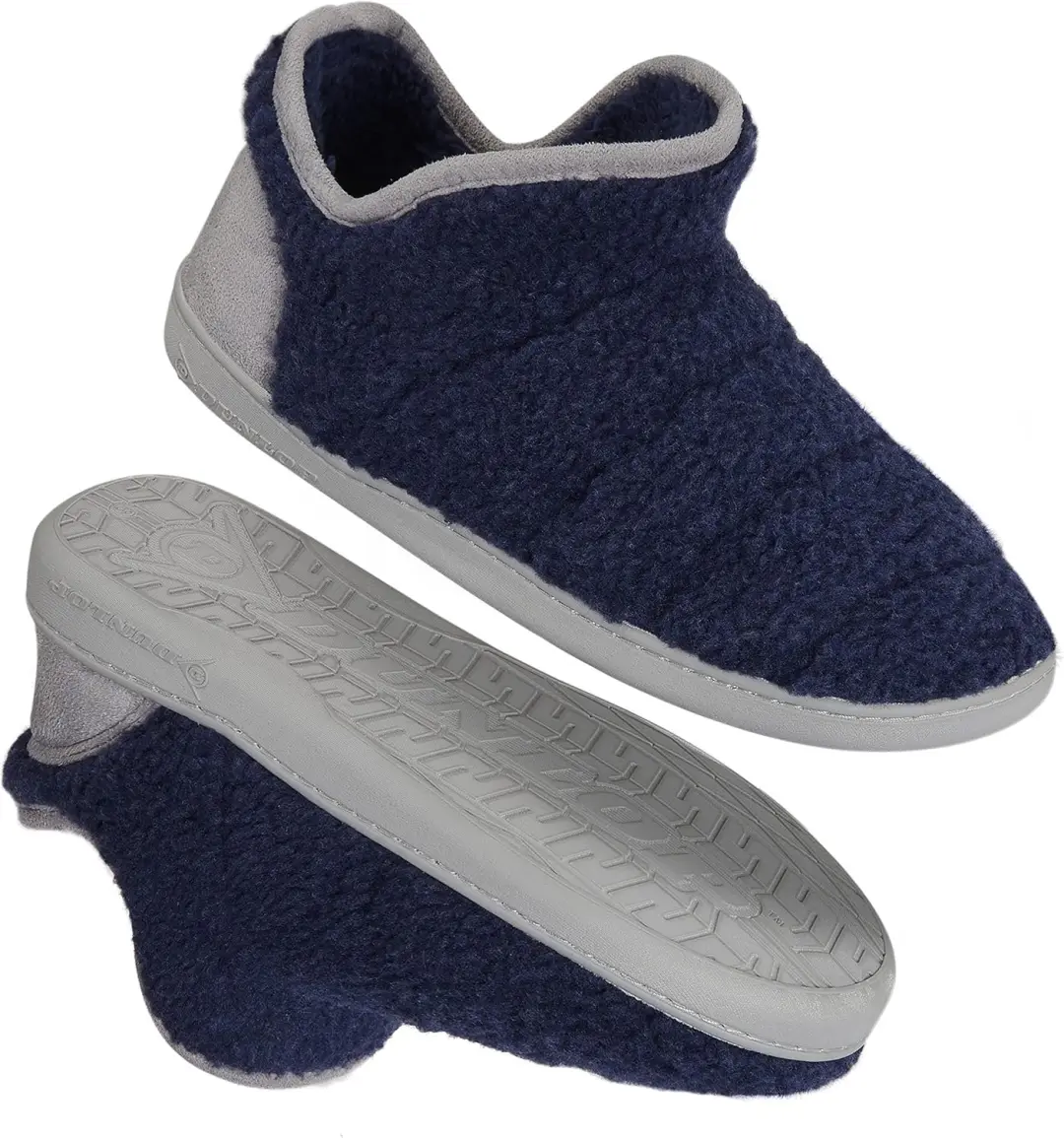 DUNLOP Heren Pantoffels met Memory Foam & Rubberzool