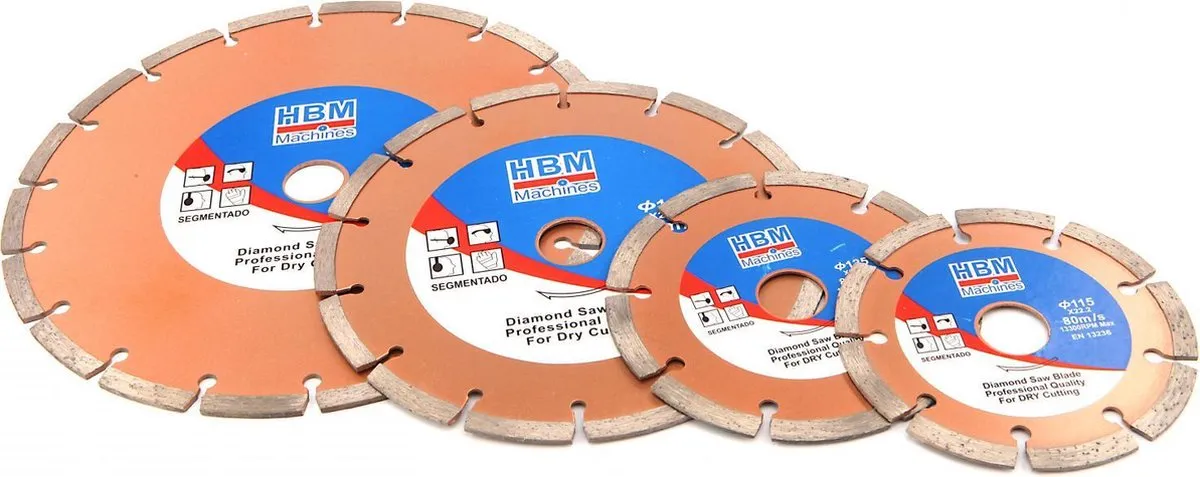 HBM Machines 115mm Diamant Doorslijpschijf Open - 5 Stuks