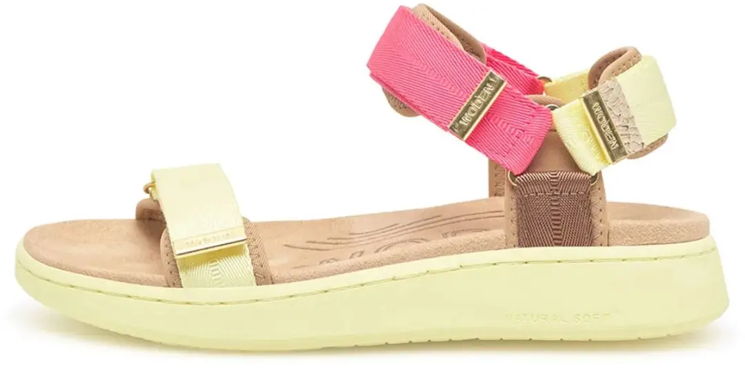 Woden Line Tricolor Sandalen Beige EU 40 Vrouw
