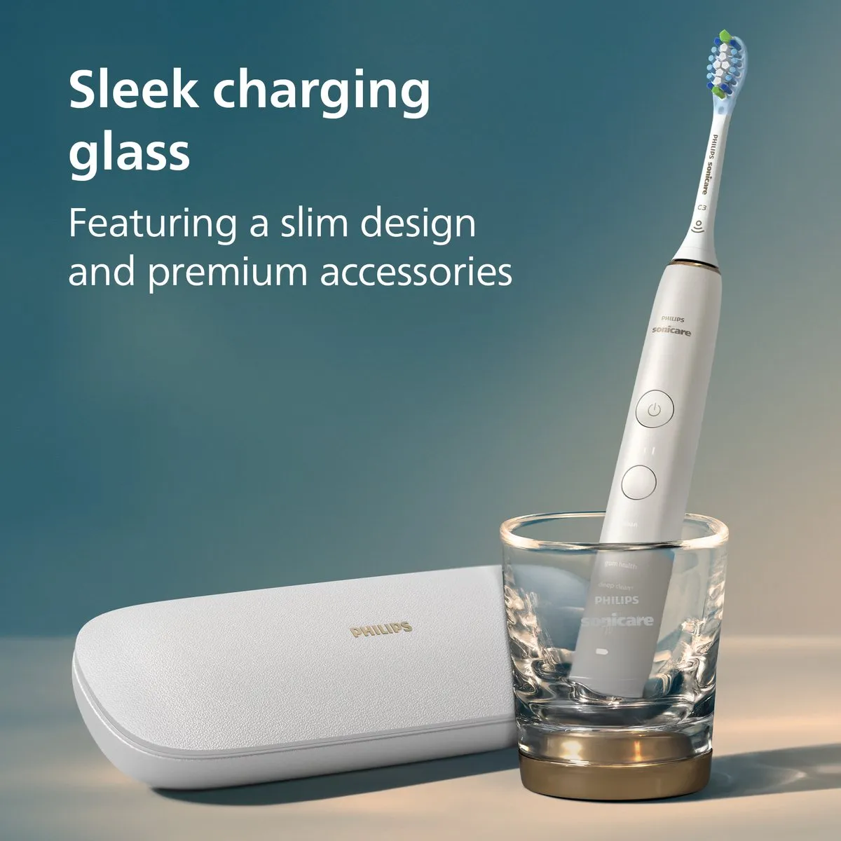 Philips Sonicare DiamondClean 9000 HX9911/94 Elektrische Tandenborstel - 3 Snelheden - Wit/Rose