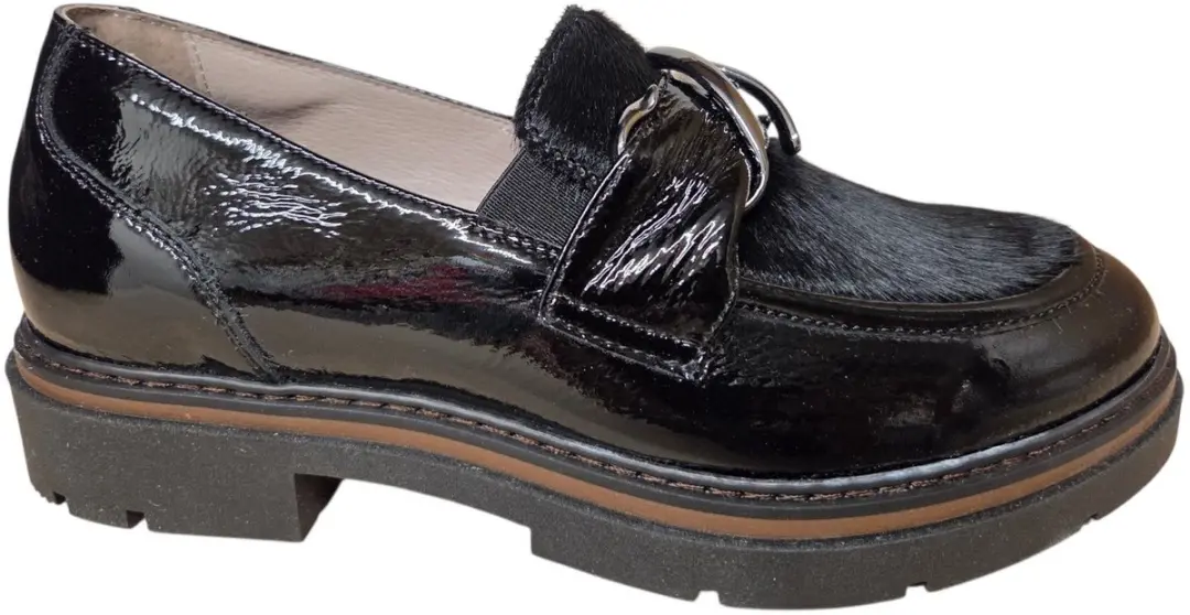 DL Sport 6766 934 04K Scillak Nero Instappers Zwart Lak Dames
