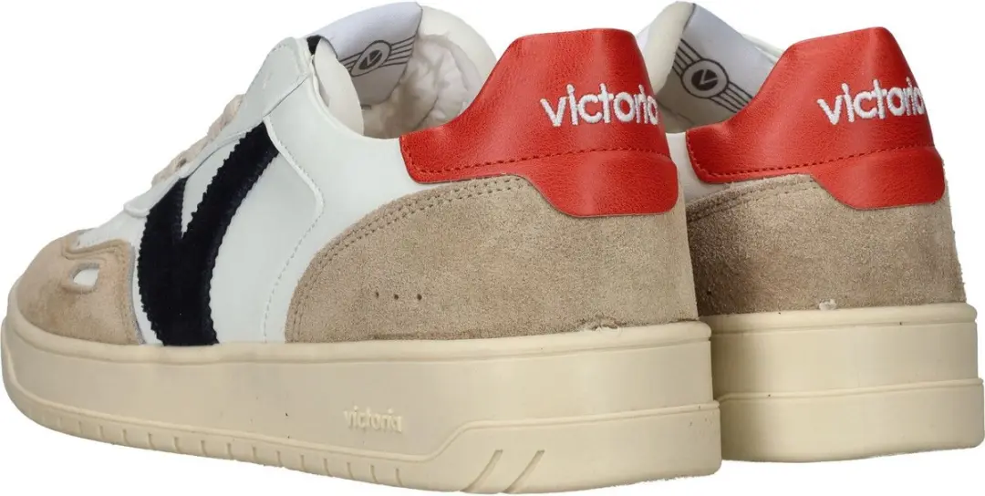 Victoria Seul Effect Piel & Serraje Sneakers - Oranje - afbeelding 6 van 6