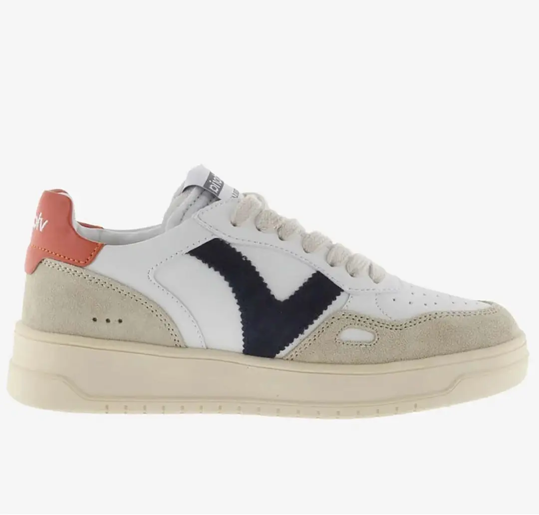 Victoria Seul Effect Piel & Serraje Sneakers - Oranje