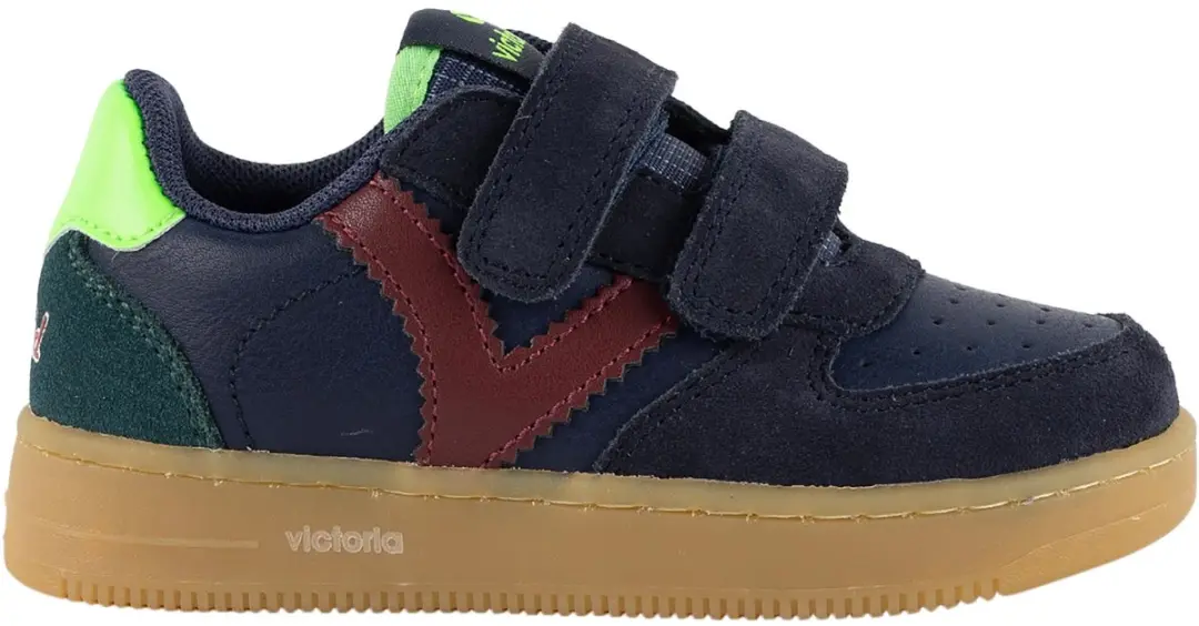 Time: lage leren sneakers voor kinderen - afbeelding 2 van 2