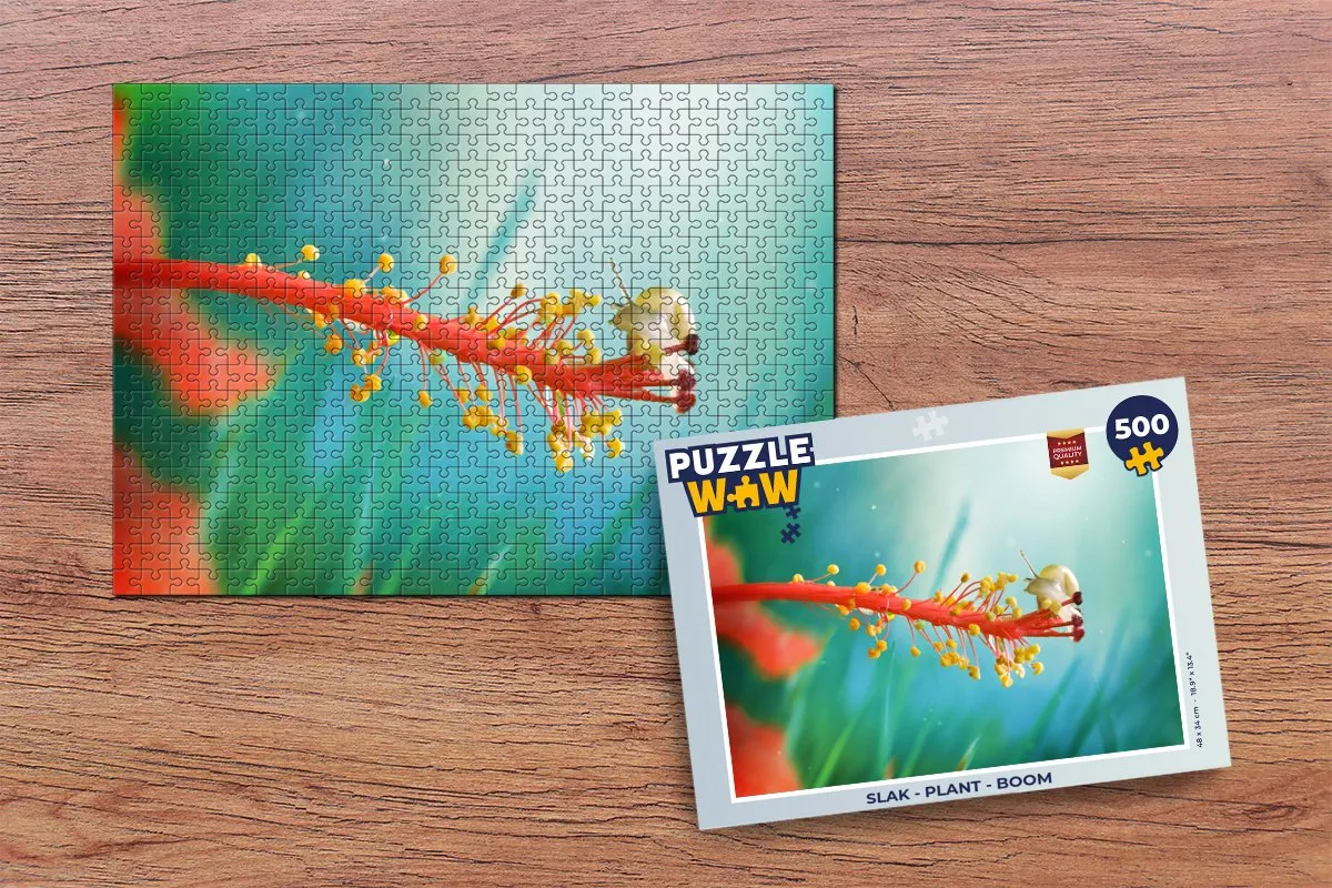 PuzzleWow Slak Boom Legpuzzel 500 Stuks - Multicolor