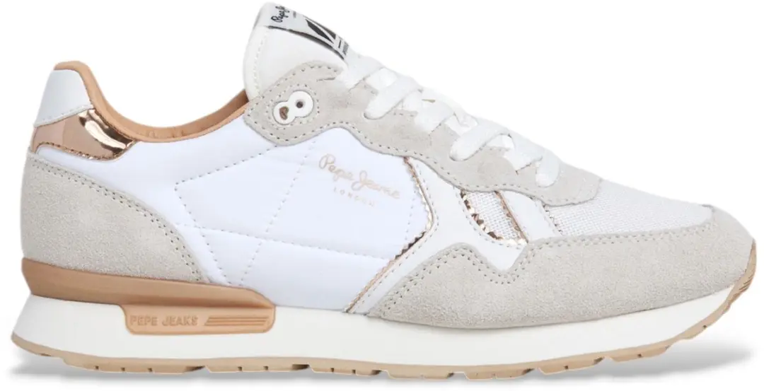 Pepe Jeans Brit Spiegel Leren Sneakers