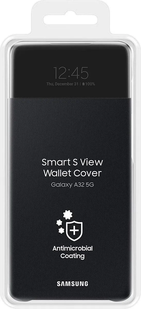 Samsung Galaxy A32 5G S View Wallet Cover EF-EA326PBEGWW - Zwart