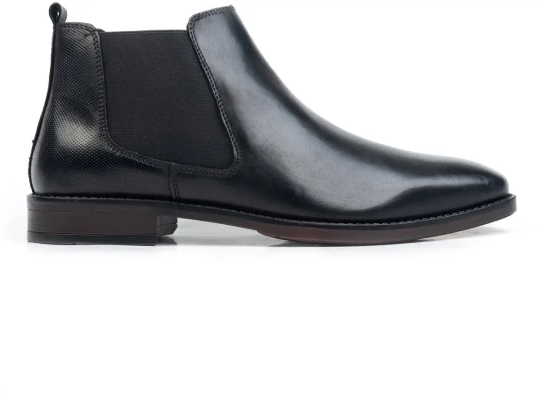 Omnio chelsea boots zwart leer