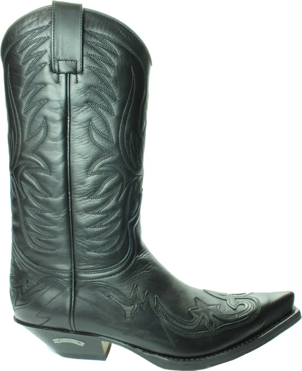 Sendra Boots 3241 Pull oil Cuervo Zwart Heren Dames Laarzen Cowboy Western Unise