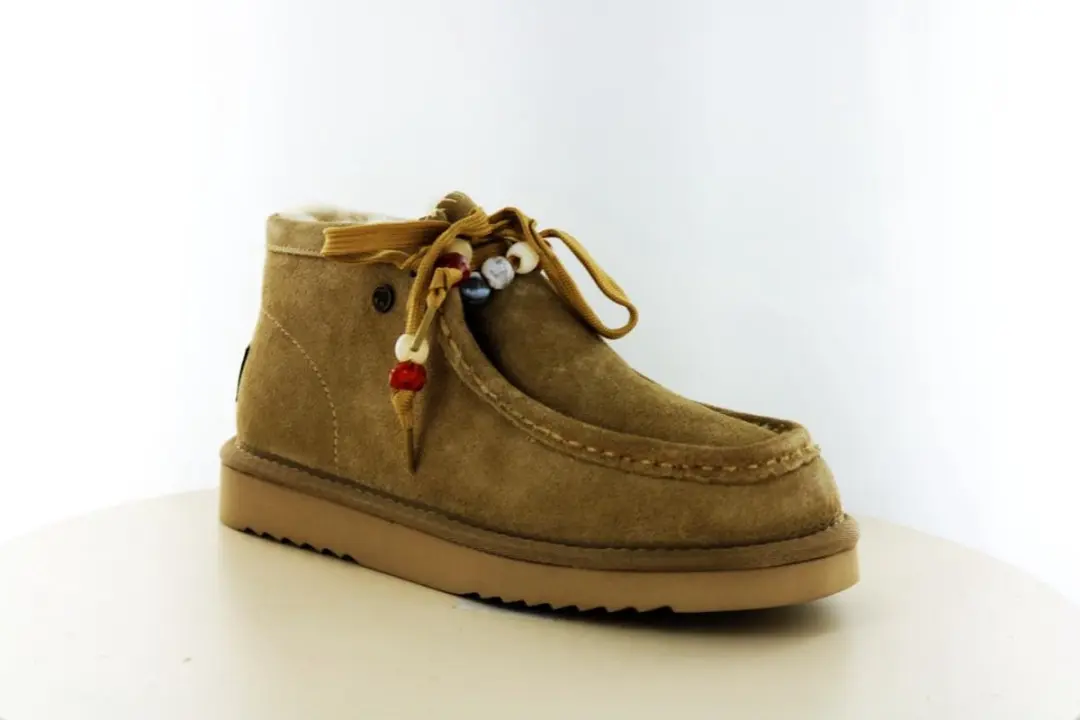 Warmbat Yeppoon Veterschoenen Taupe - afbeelding 2 van 6