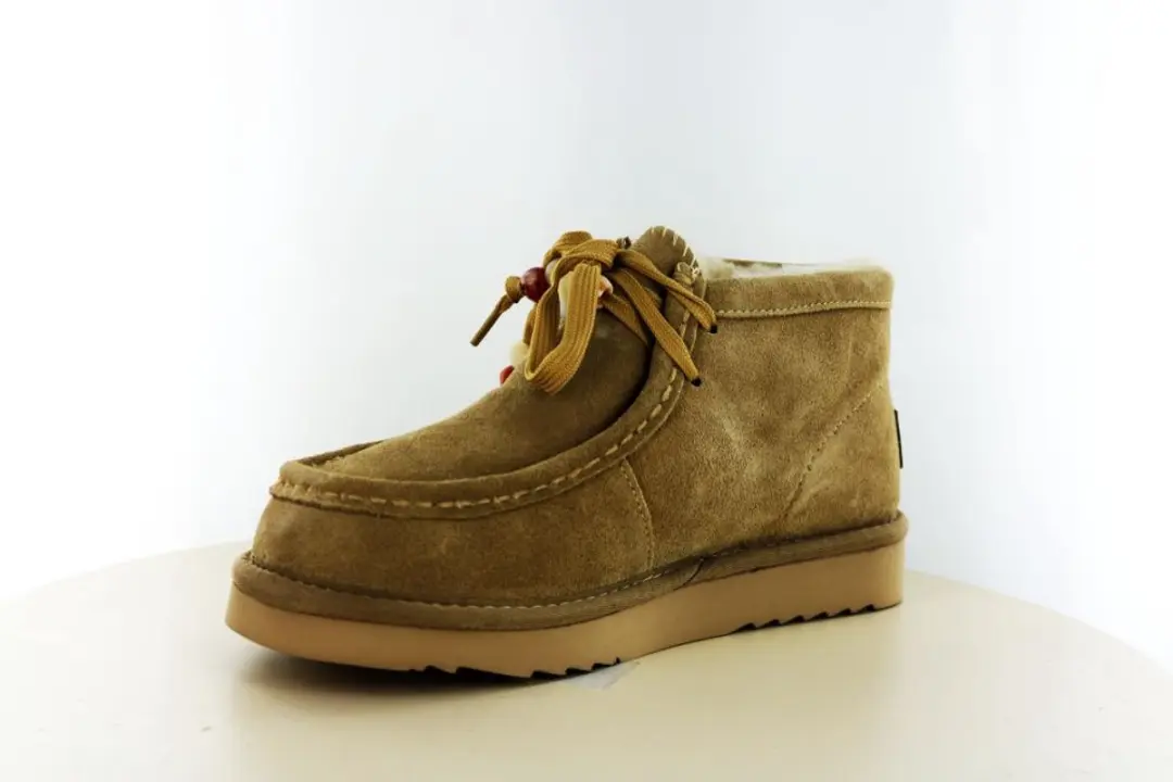 Warmbat Yeppoon Veterschoenen Taupe - afbeelding 4 van 6