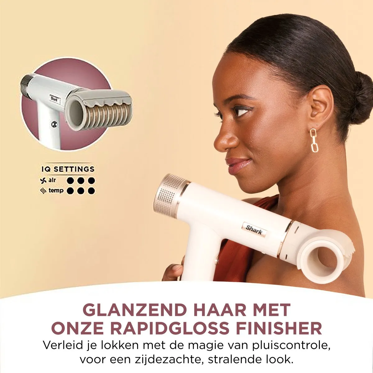 Shark SpeedStyle HD334EU Haardroger - 1700W - 3 Snelheden/Warmtestanden - afbeelding 6 van 6