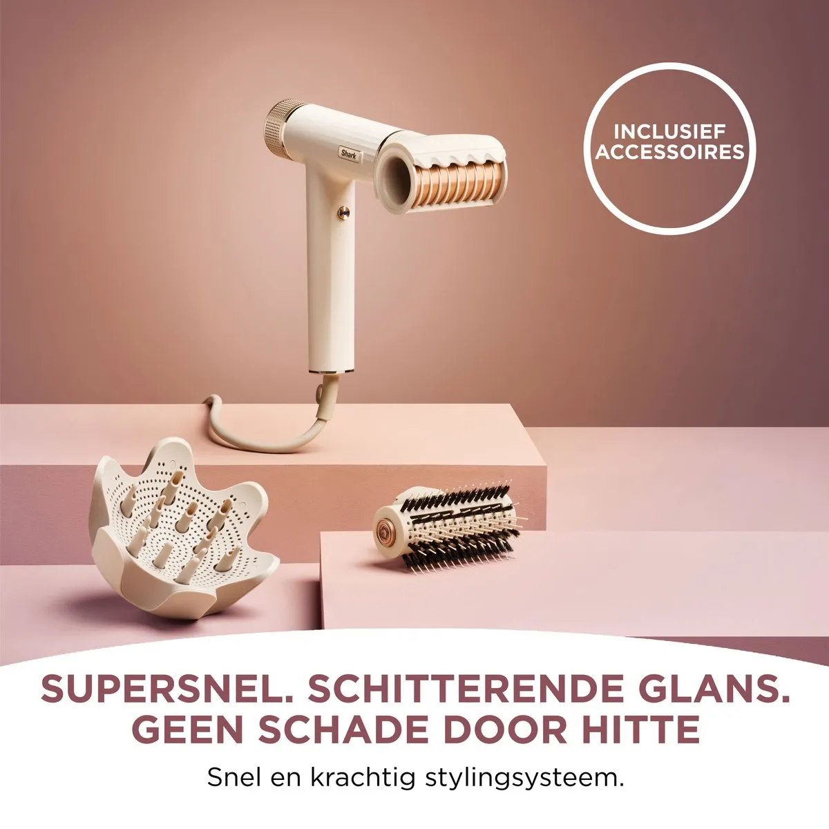 Shark SpeedStyle HD334EU Haardroger - 1700W - 3 Snelheden/Warmtestanden