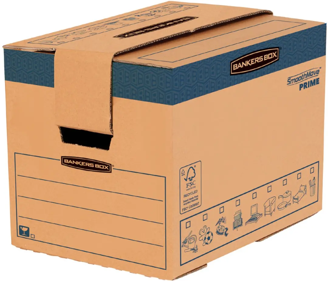 Fellowes Smoothmove Prime Verhuisdoos 37.5L - 5 Stuks - afbeelding 4 van 4