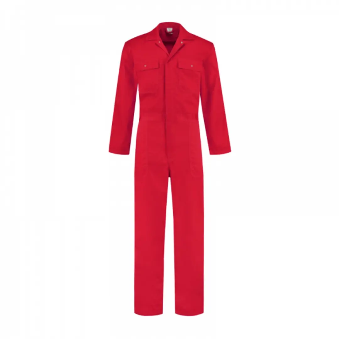 Overall polyester/katoen rood maat 51