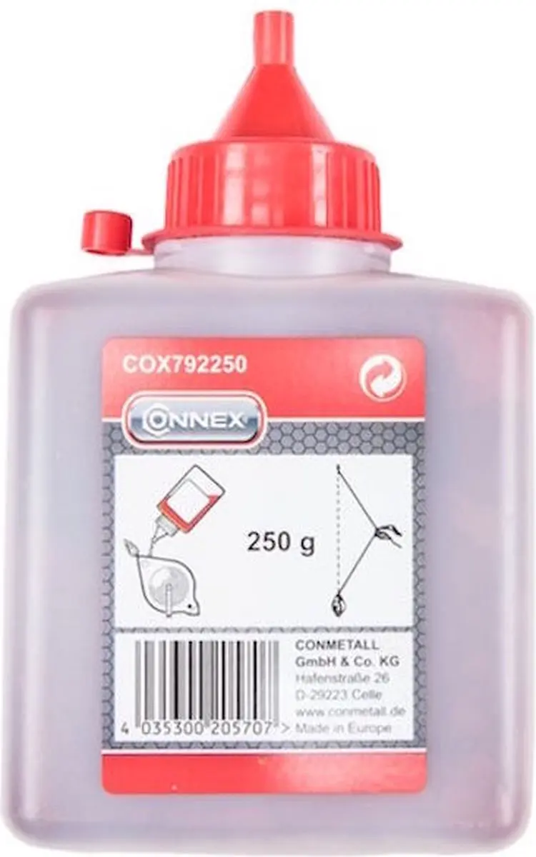 Verfpoeder voor Slaglijnmolen kleur Rood 250 g