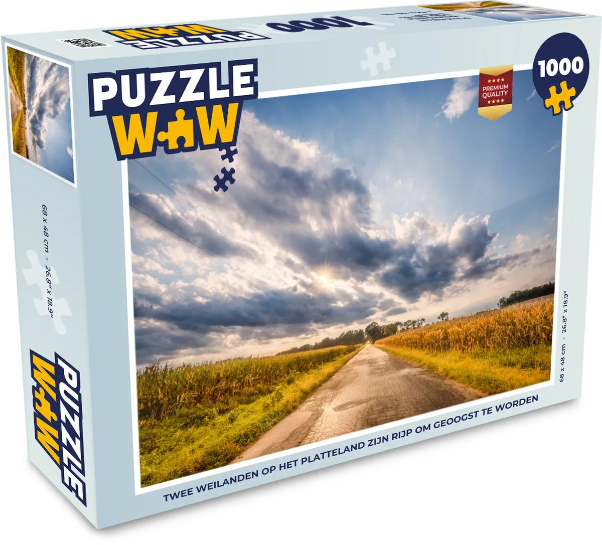 PuzzleWow Legpuzzel 1000 Stuks - Multicolor