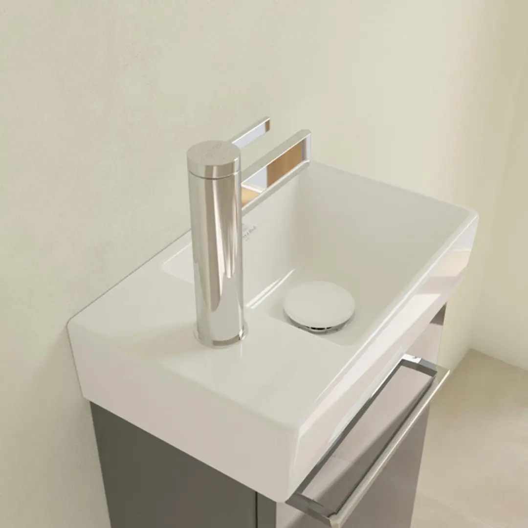Villeroy & Boch Avento fontein 1 kraangat links 36x22cm Wit Alpin - afbeelding 5 van 6