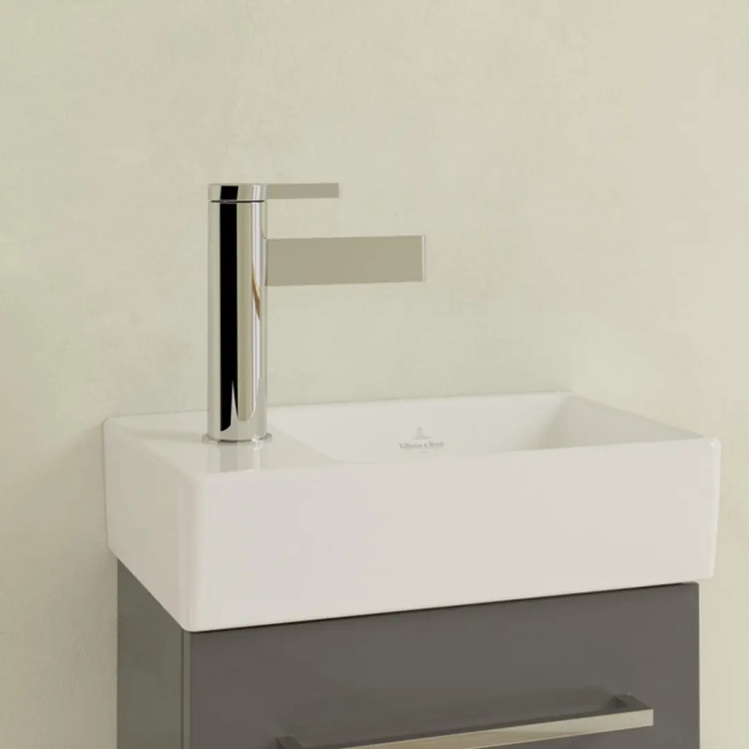 Villeroy & Boch Avento fontein 1 kraangat links 36x22cm Wit Alpin - afbeelding 4 van 6