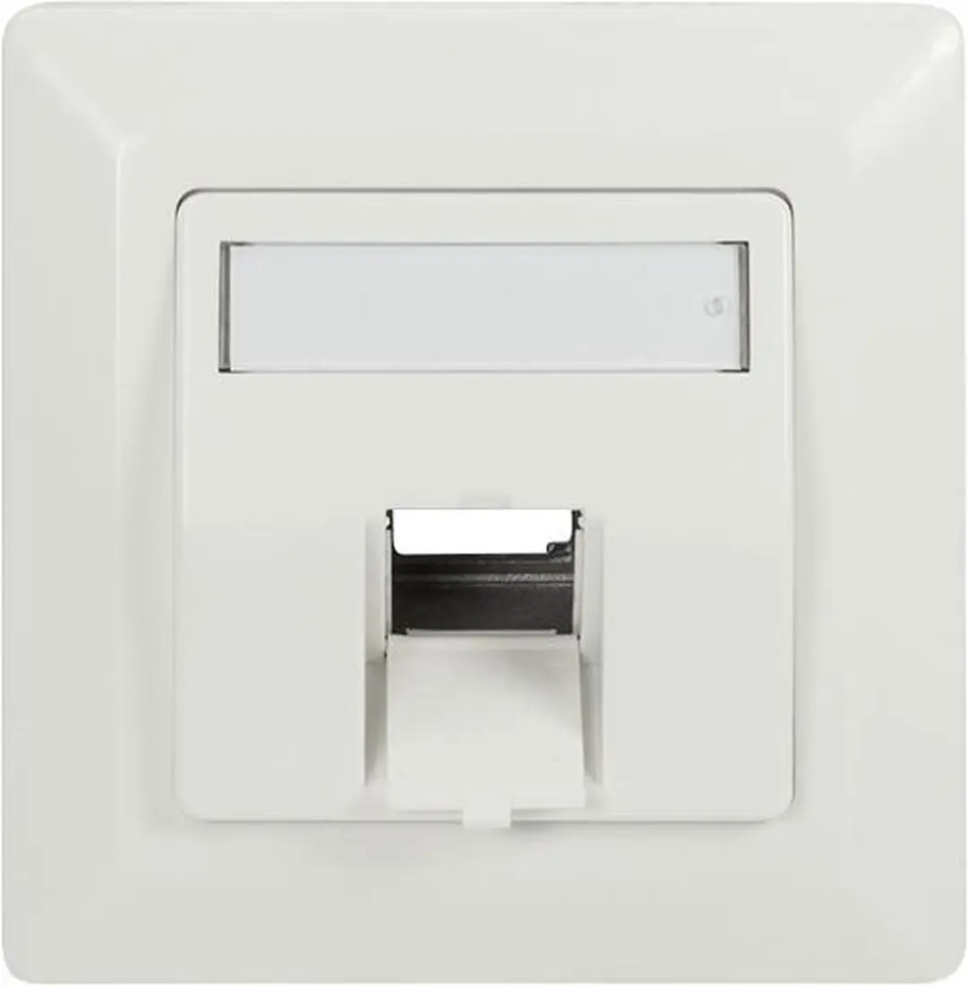Keystone inbouwdoos voor 1 keystone RAL9010
