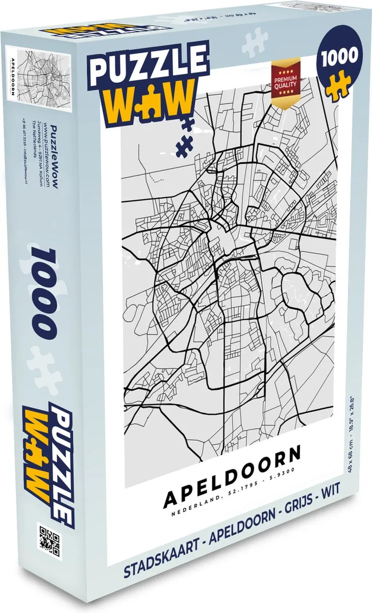 PuzzleWow Apeldoorn Legpuzzel 1000 Stuks