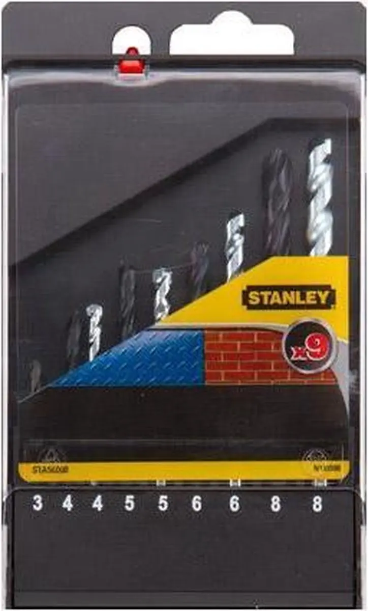 Stanley borenset steen/metaal 9-delig