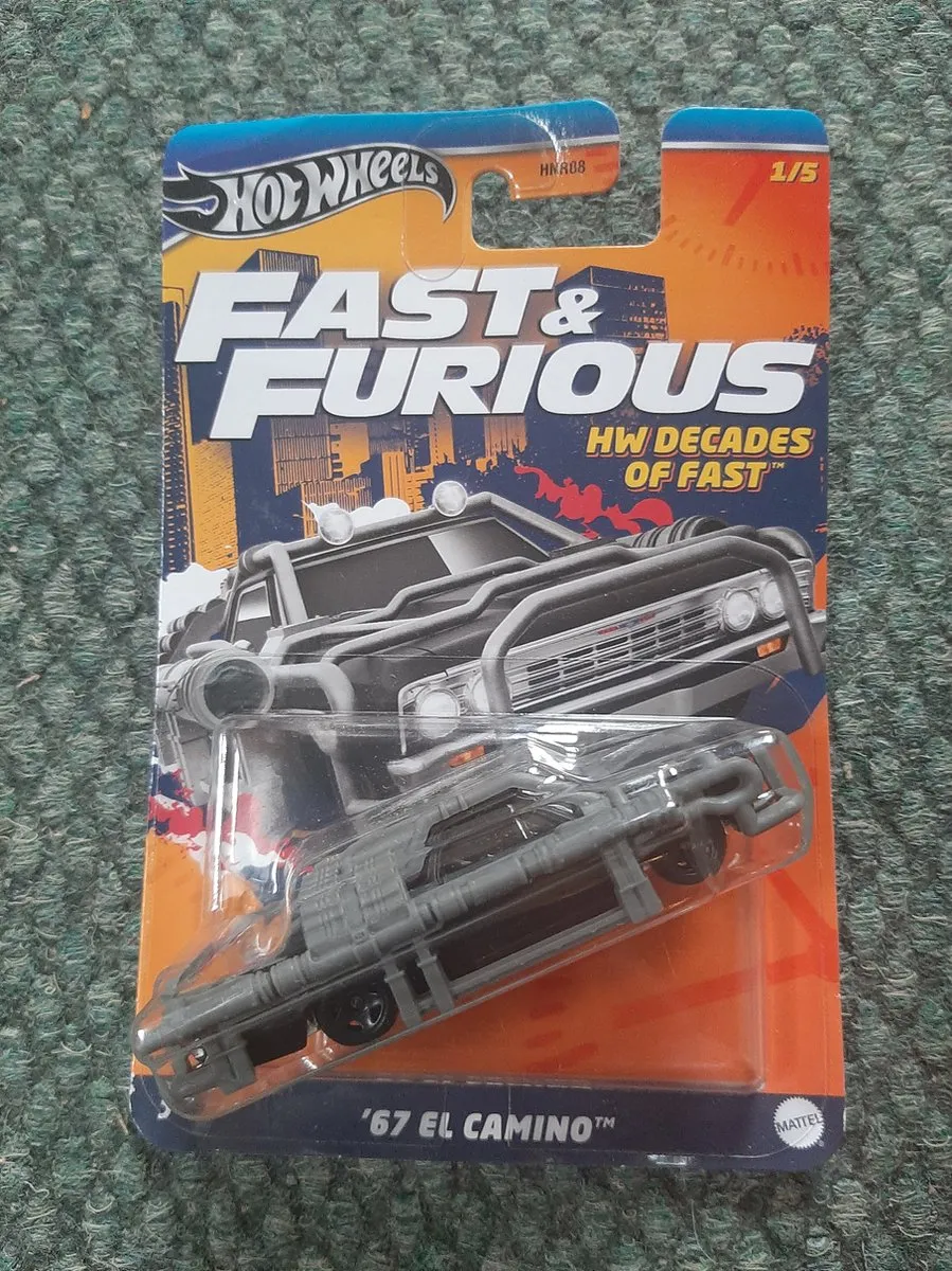 Hot Wheels Fast & Furious HRW41 Auto - Zwart/Grijs - afbeelding 6 van 6