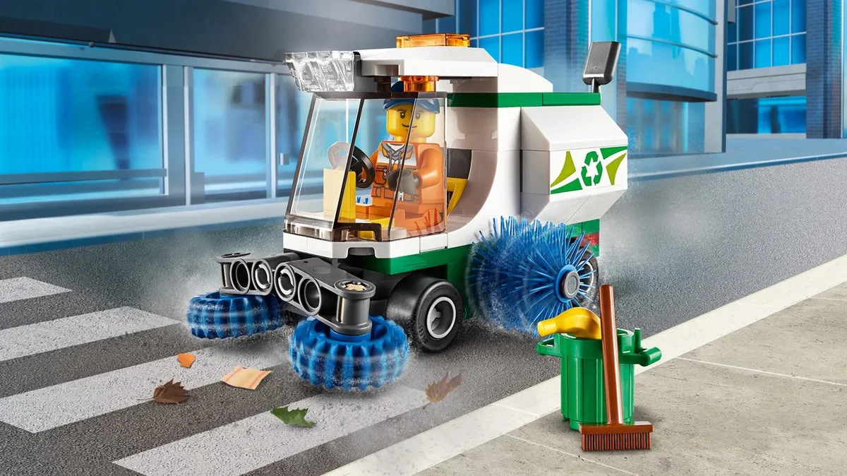LEGO City Straatveegmachine 60249 - Blauw