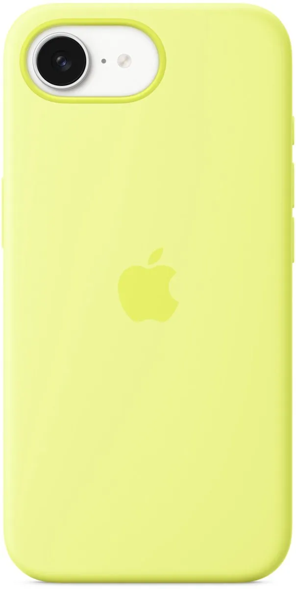 Apple iPhone 16e Neon Yellow Silicone Backcover MGYW4ZM/A
