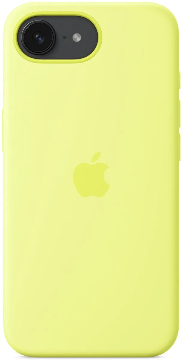 Apple iPhone 16e Neon Yellow Silicone Backcover MGYW4ZM/A